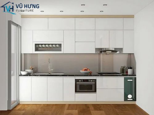 Khám phá mẫu tủ bếp Inox hình chữ I