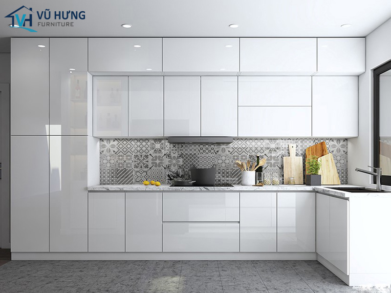 Khả năng chống trầy xước của tủ bếp Acrylic vô cùng tuyệt vời