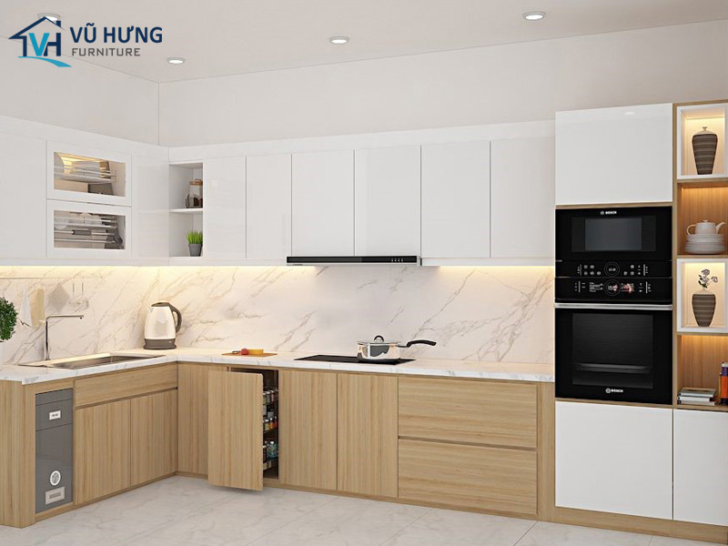 Ưu nhược điểm của tủ bếp melamine là gì?