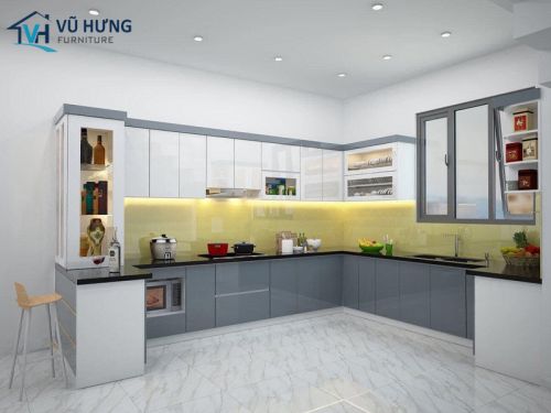 Bảng giá tủ bếp Acrylic - Những yếu tố ảnh hưởng