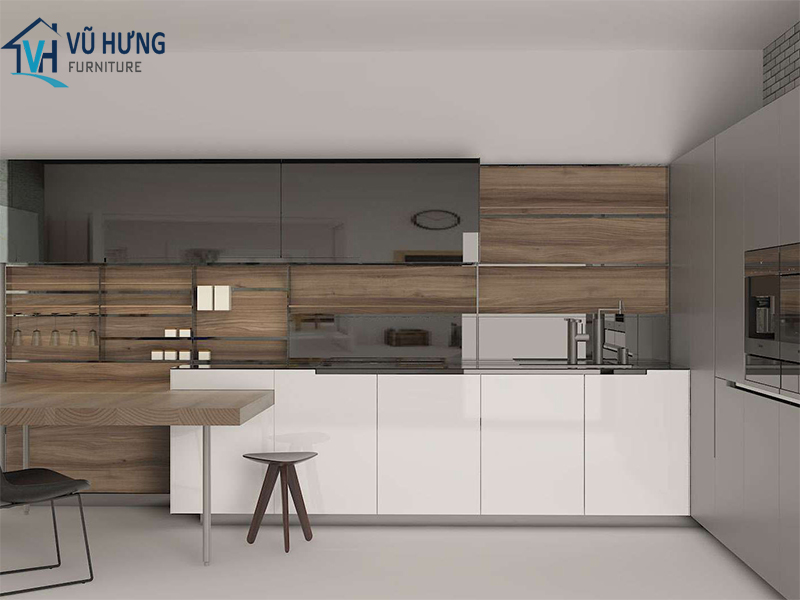 Bảng màu tủ bếp Acrylic sang trọng, hiện đại