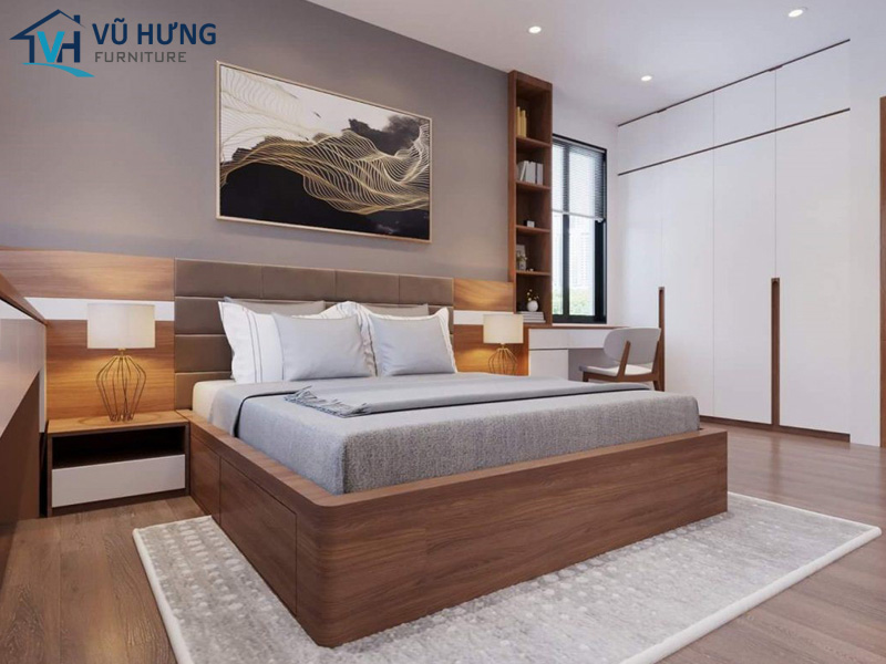 Giường ngủ gỗ công nghiệp có mức giá rất hợp lý