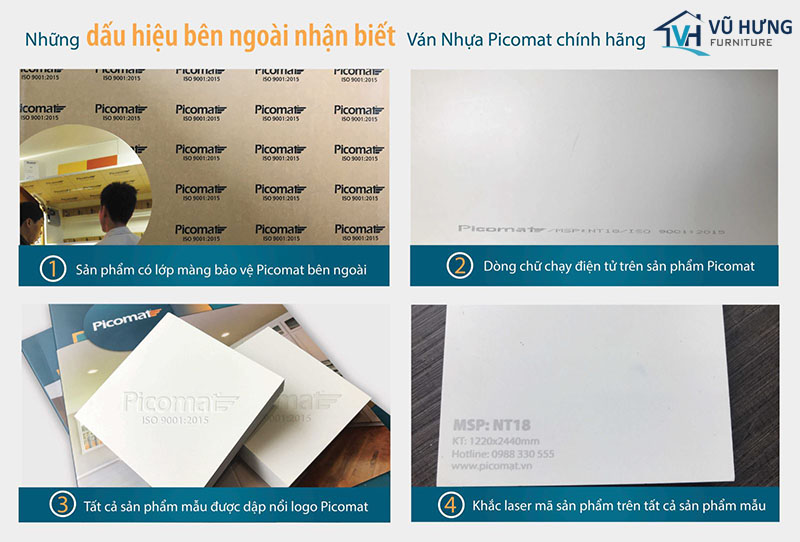 dấu hiệu nhận biết nhựa picomat chuẩn