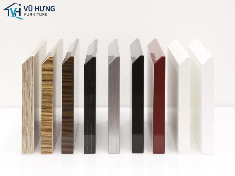 Màu sắc và thiết kế sản phẩm nội thất với gỗ Acrylic vô cùng đa dạng