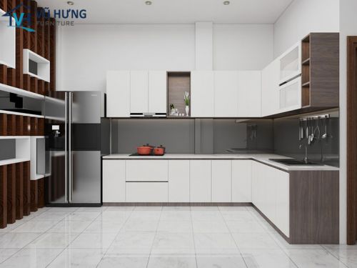 Bật mí những mẫu tủ bếp Acrylic hiện đại đang rất được yêu thích