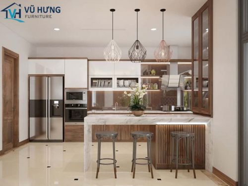 Nhà bếp gỗ công nghiệp – Xu hướng thiết kế mới