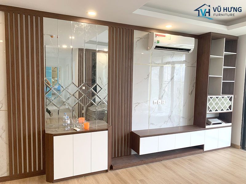 Thi công nội thất căn hộ anh Hoàng Anh chung cư Paragon Cầu Giấy - Hà Nội
