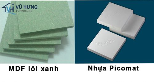 So sánh MDF lõi xanh và nhựa Picomat nhằm có lựa chọn hợp lý