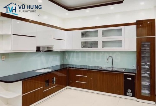 Báo giá tủ bếp nhựa Picomat cánh phủ Acrylic tại Hà Nội