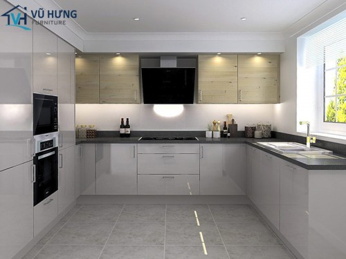 50+ Mẫu tủ bếp inox hình như U đẹp hiện đại mới nhất năm 2023