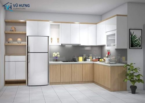 Tủ bếp Melamine là gì? Ưu nhược điểm của tủ bếp Melamine