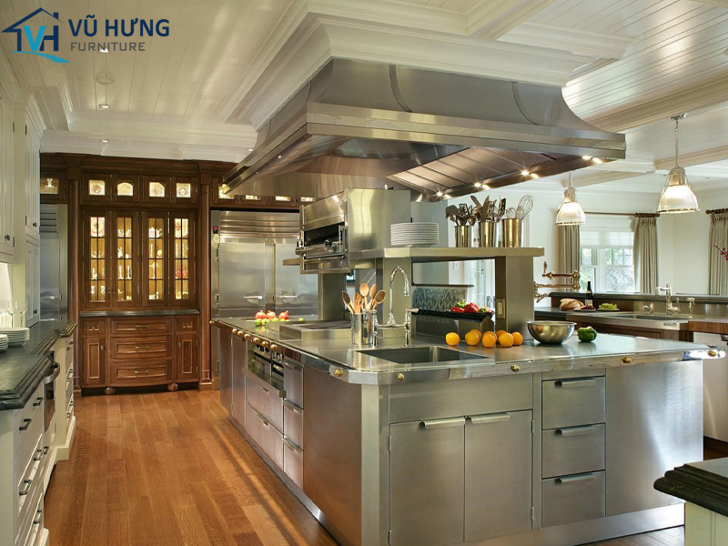 Nội thất Vũ Hưng là đơn vị chuyên thi công thiết kế tủ bếp inox