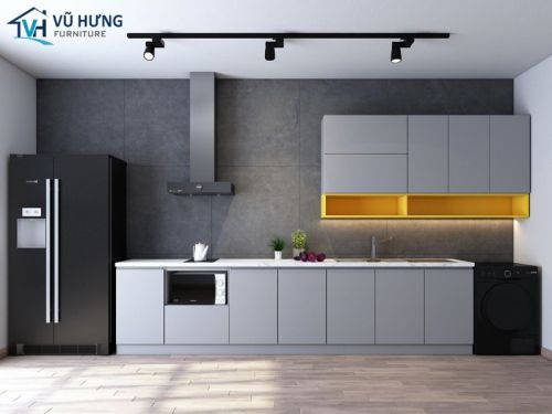 Tủ bếp thẳng – Phù hợp với mọi không gian bếp