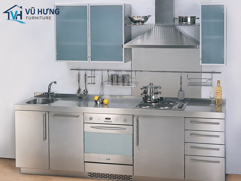 Tủ bếp inox có khả năng chịu nhiệt tốt